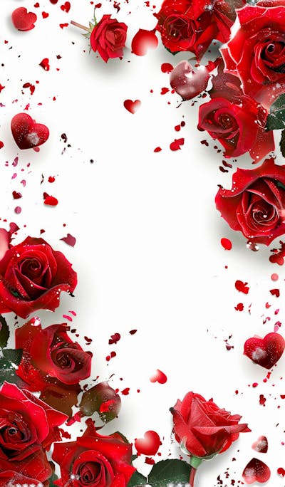 Imagem De Fundo Com Rosas Vermelhas