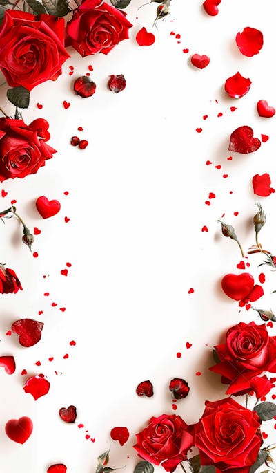 Imagem De Fundo Com Rosas Vermelhas