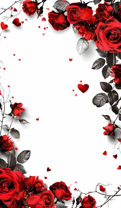 Imagem De Fundo Com Rosas Vermelhas