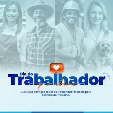 Feliz dia do trabalhador