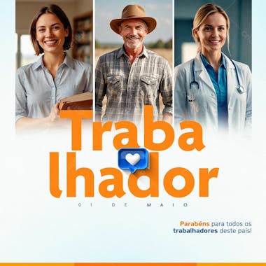 Feliz dia do trabalhador