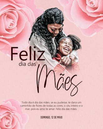 Flyer feliz dia das mães