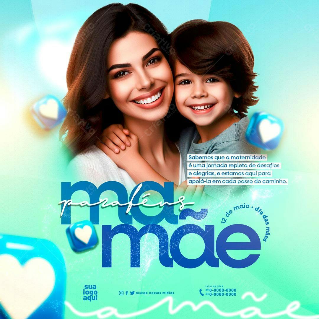 Flyer Dia das Mães PSD Editável