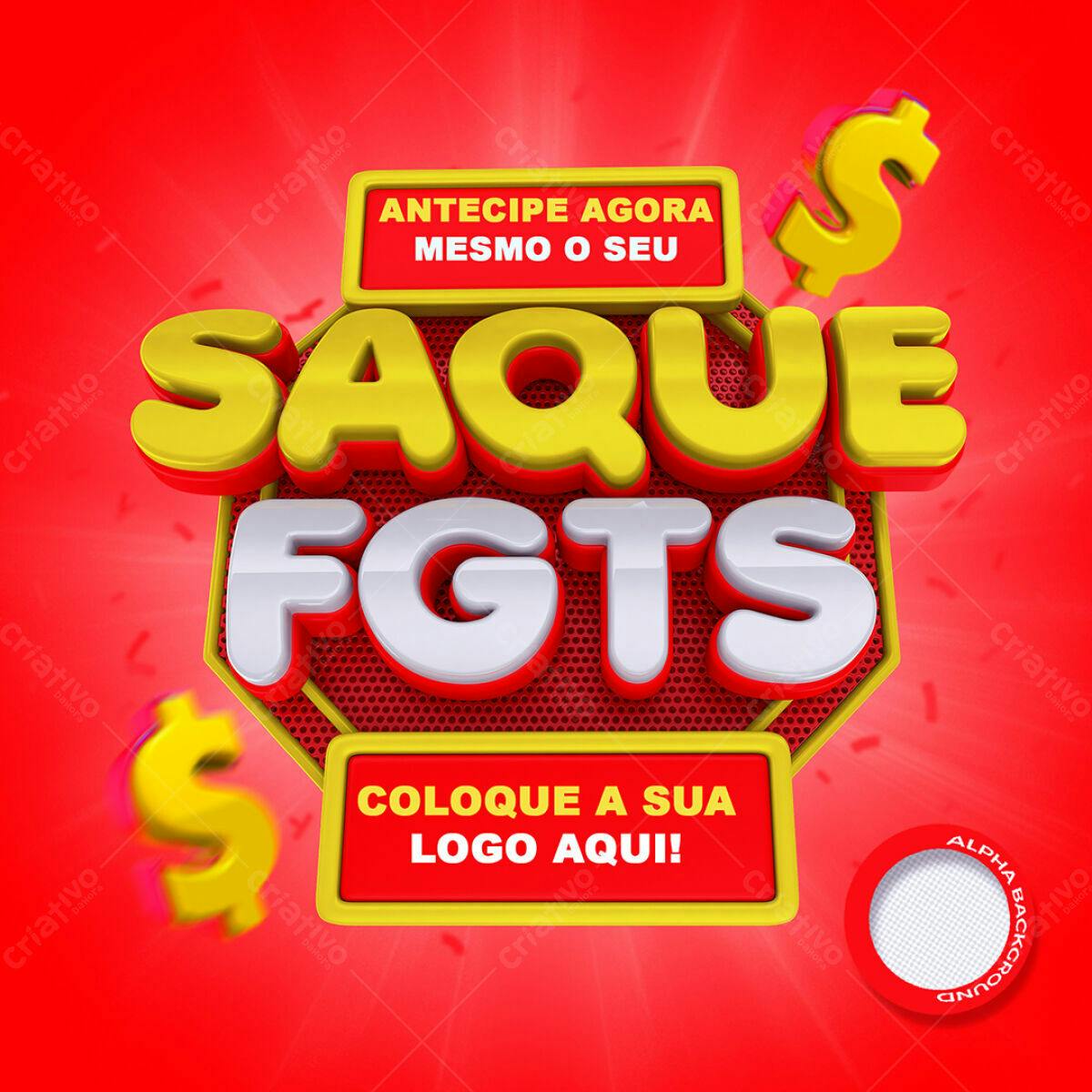 Banner Saque FGTS PSD Editável