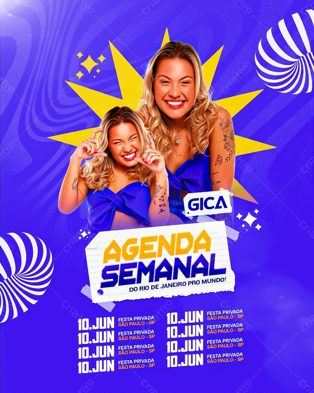 Flyer CARNAVAL - Agenda Semanal Gica Feed 