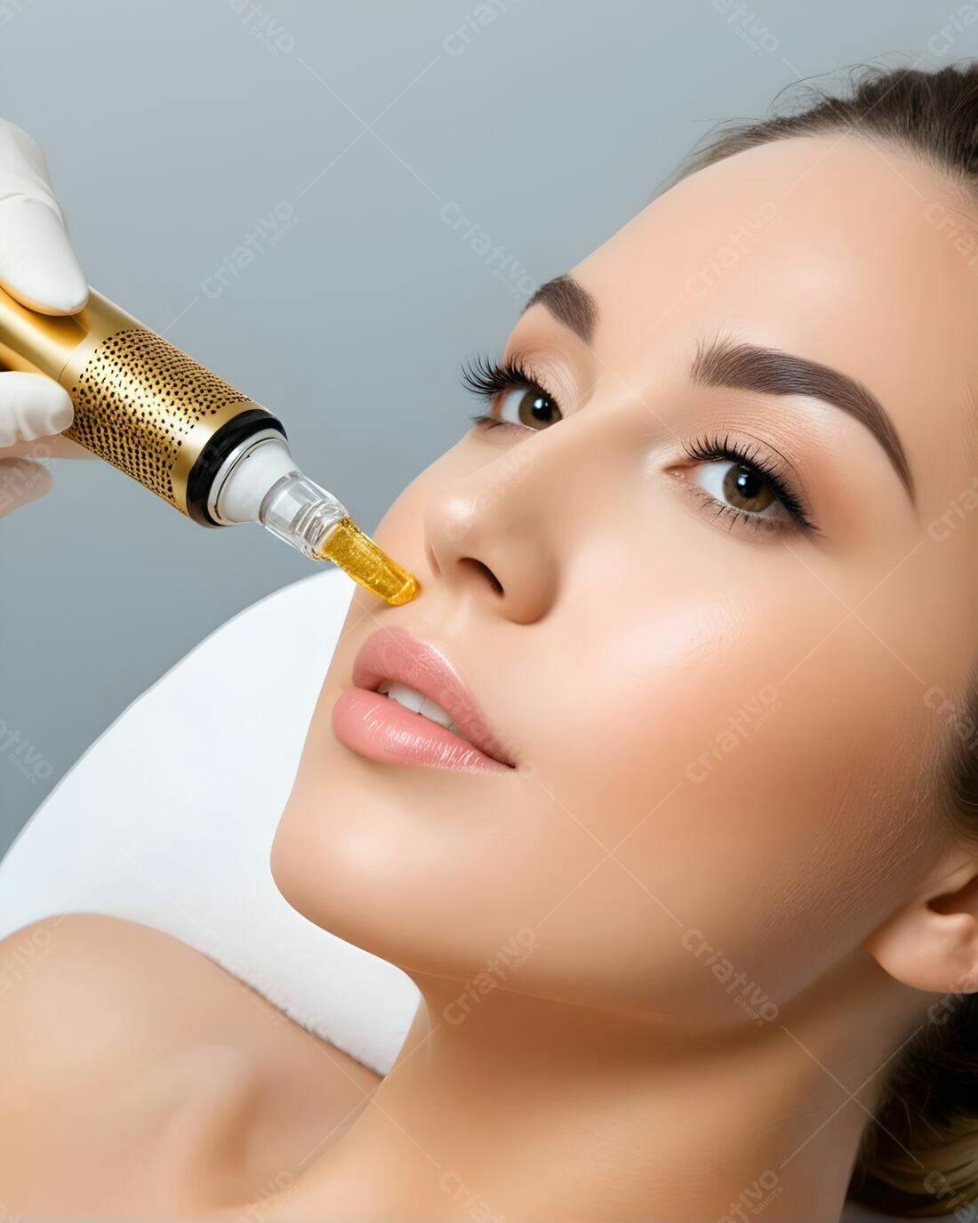 Tratamento facial com microagulhamento