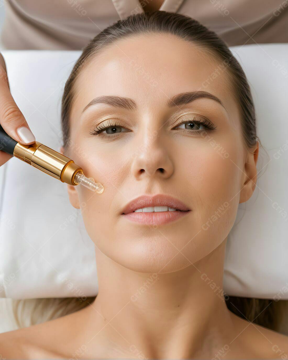 Tratamento facial mulher pele saudável