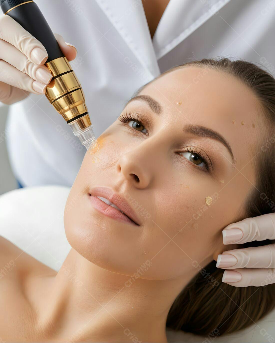 Tratamento facial com microagulhamento