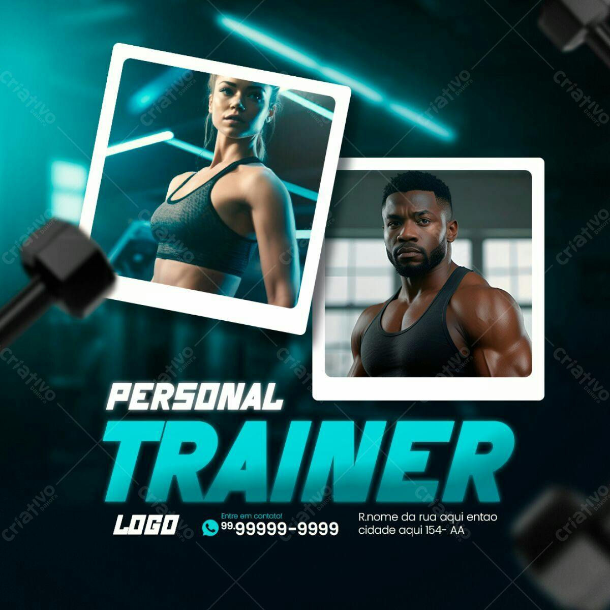Post para Personal Trainer PSD Editável
