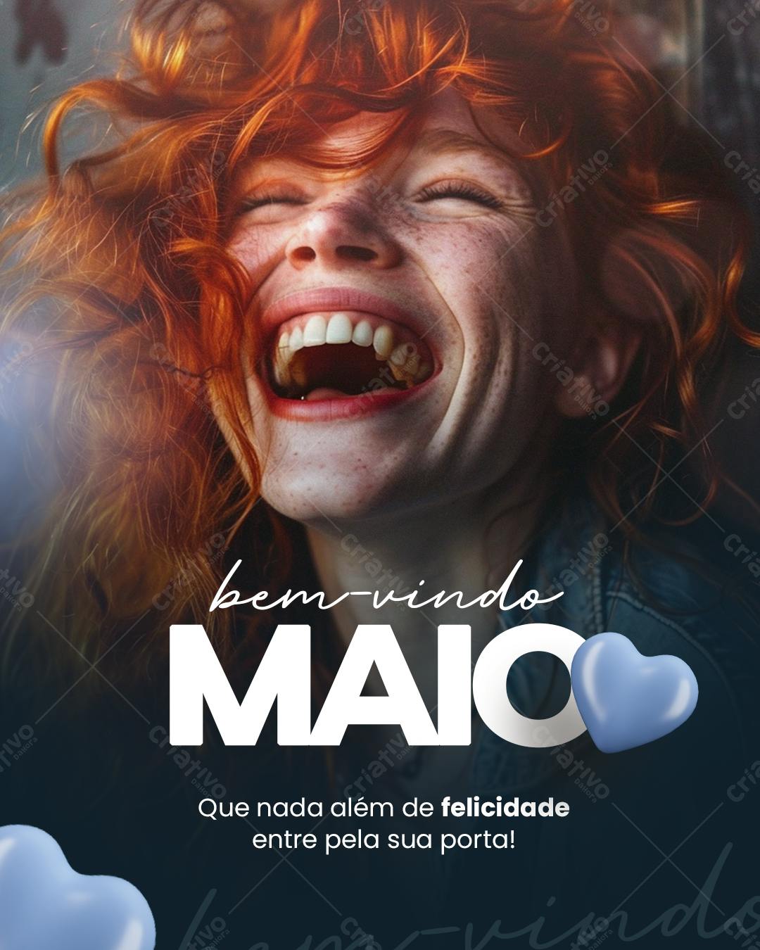Postagem Boas Vindas Maio PSD Editável