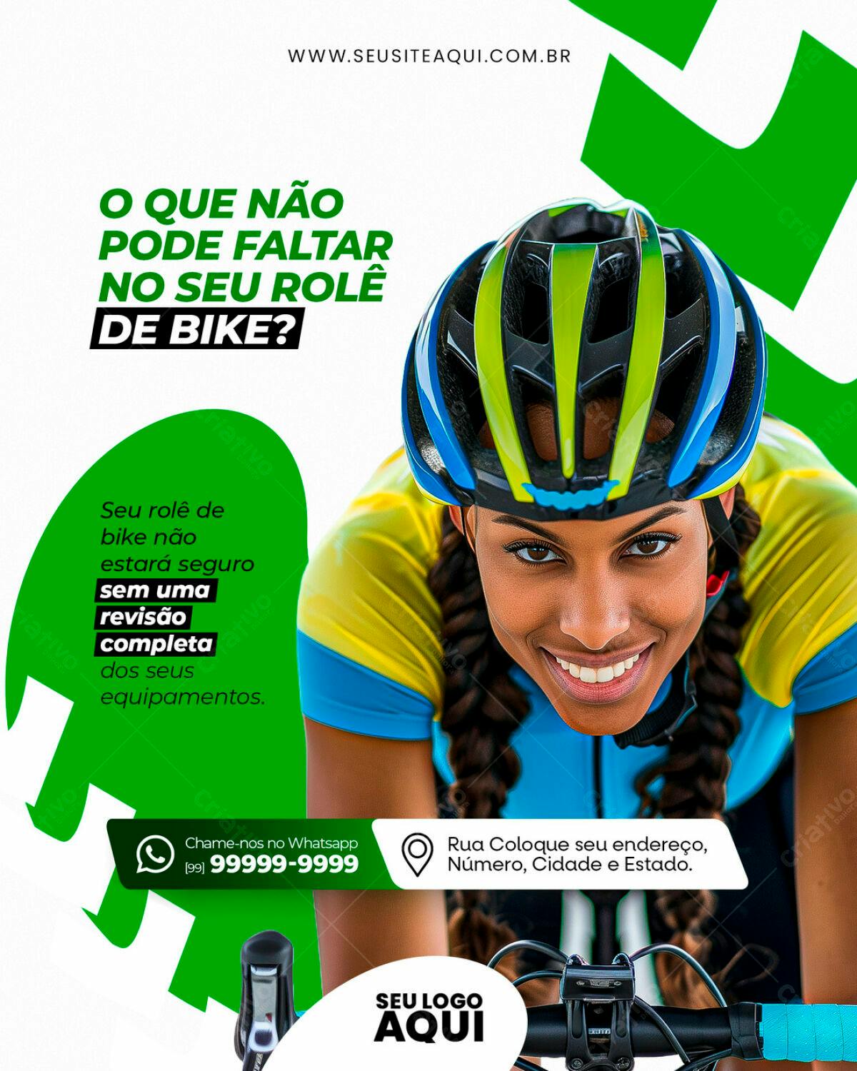 Flyer para Revisão de Bike PSD Editável
