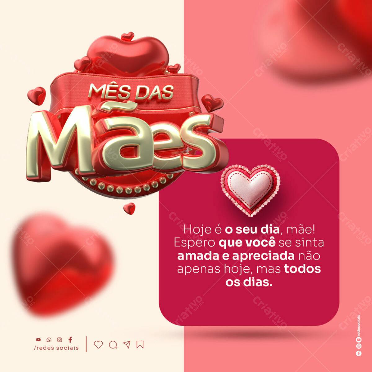 Flyer Dia das Mães PSD Editável