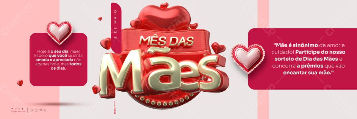 Banner Dia das Mães PSD Editável