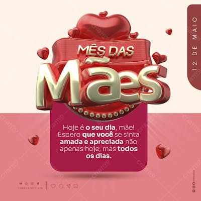 Social Media Mês Da Mães 