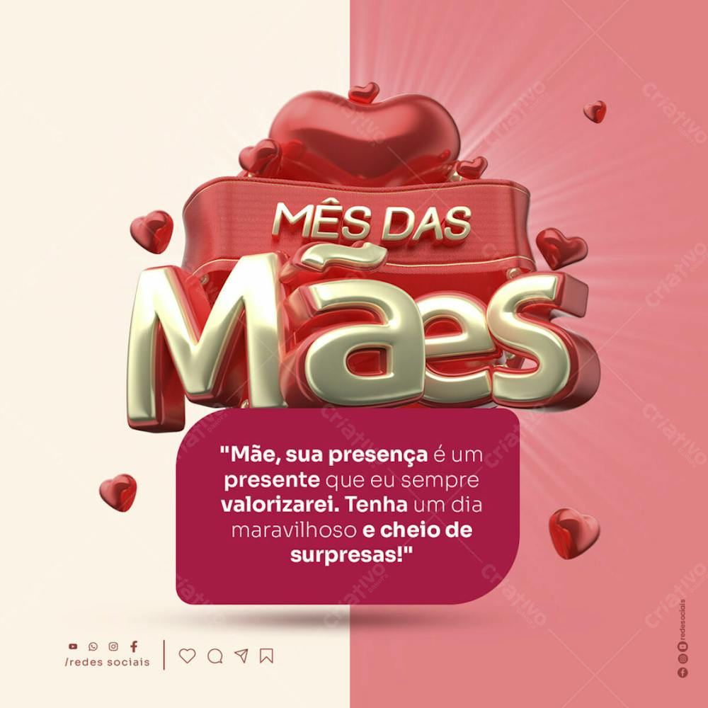 Social Media Mês Da Mães 