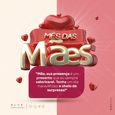 Social Media Mês Da Mães 