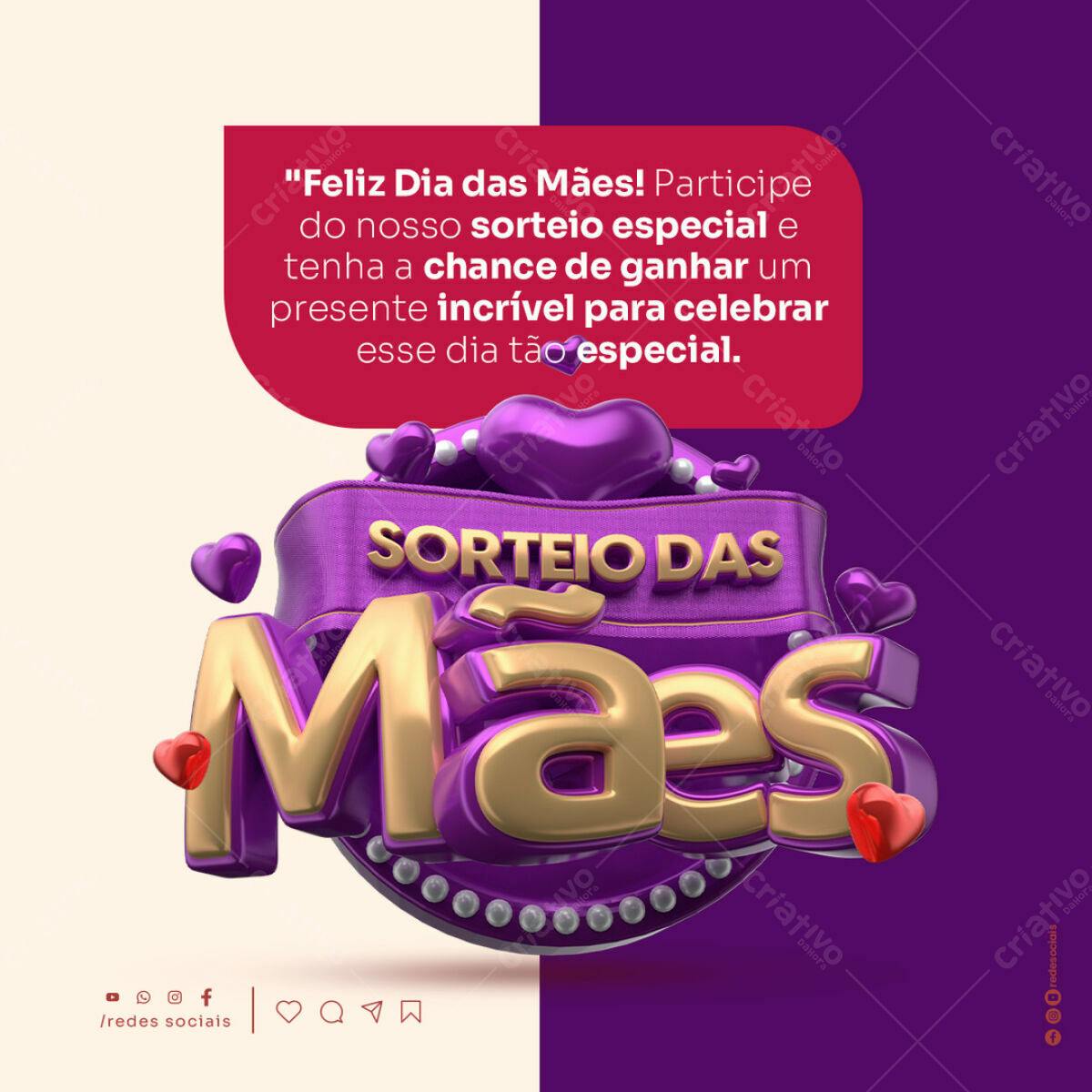 Flyer para Dia das Mães PSD Editável