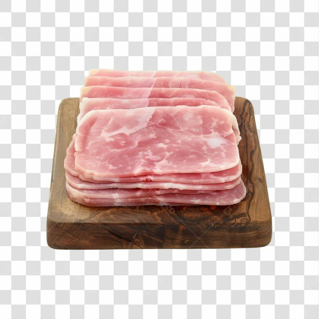 Imagem PNG Presunto fatiado fundo transparente