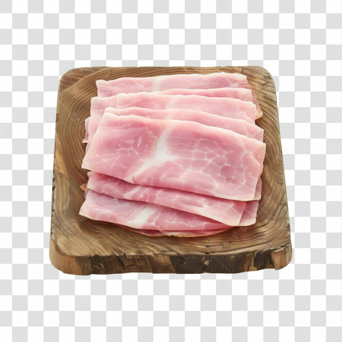 Imagem PNG Presunto fatiado fundo transparente
