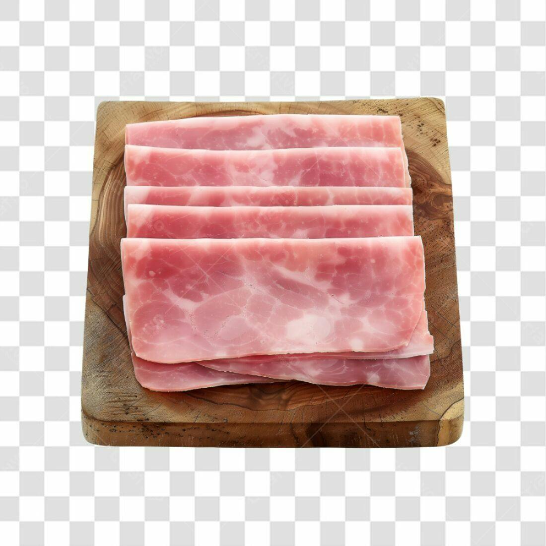 Imagem de Presunto fatiado PNG com fundo transparente