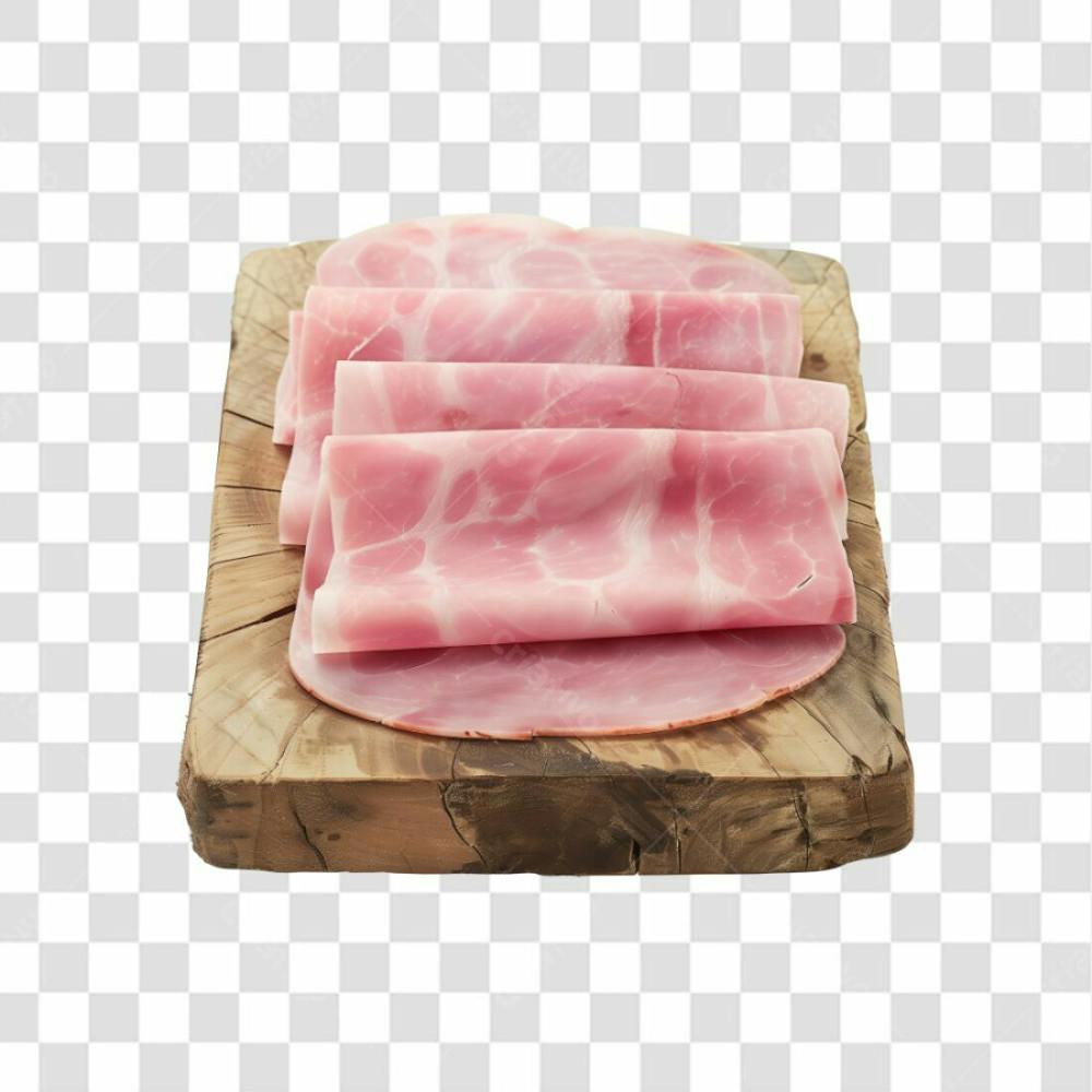 Imagem Presunto Apresuntado Fatiado Com Fundo Transparente
