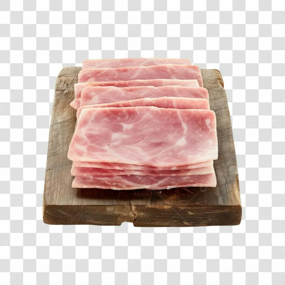 Imagem Presunto Apresuntado Fatiado Com Fundo Transparente