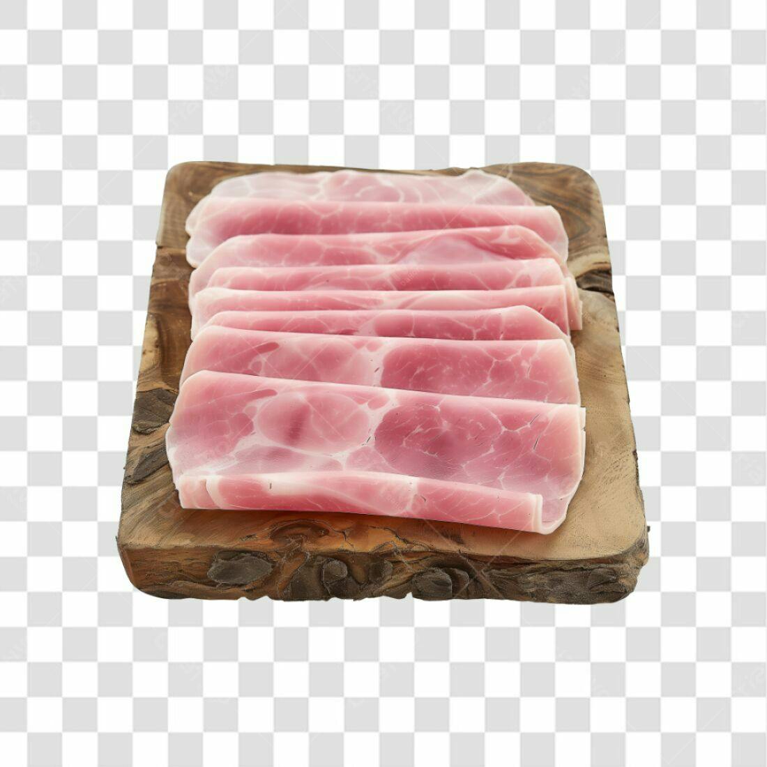 Imagem de Presunto fatiado PNG com fundo transparente