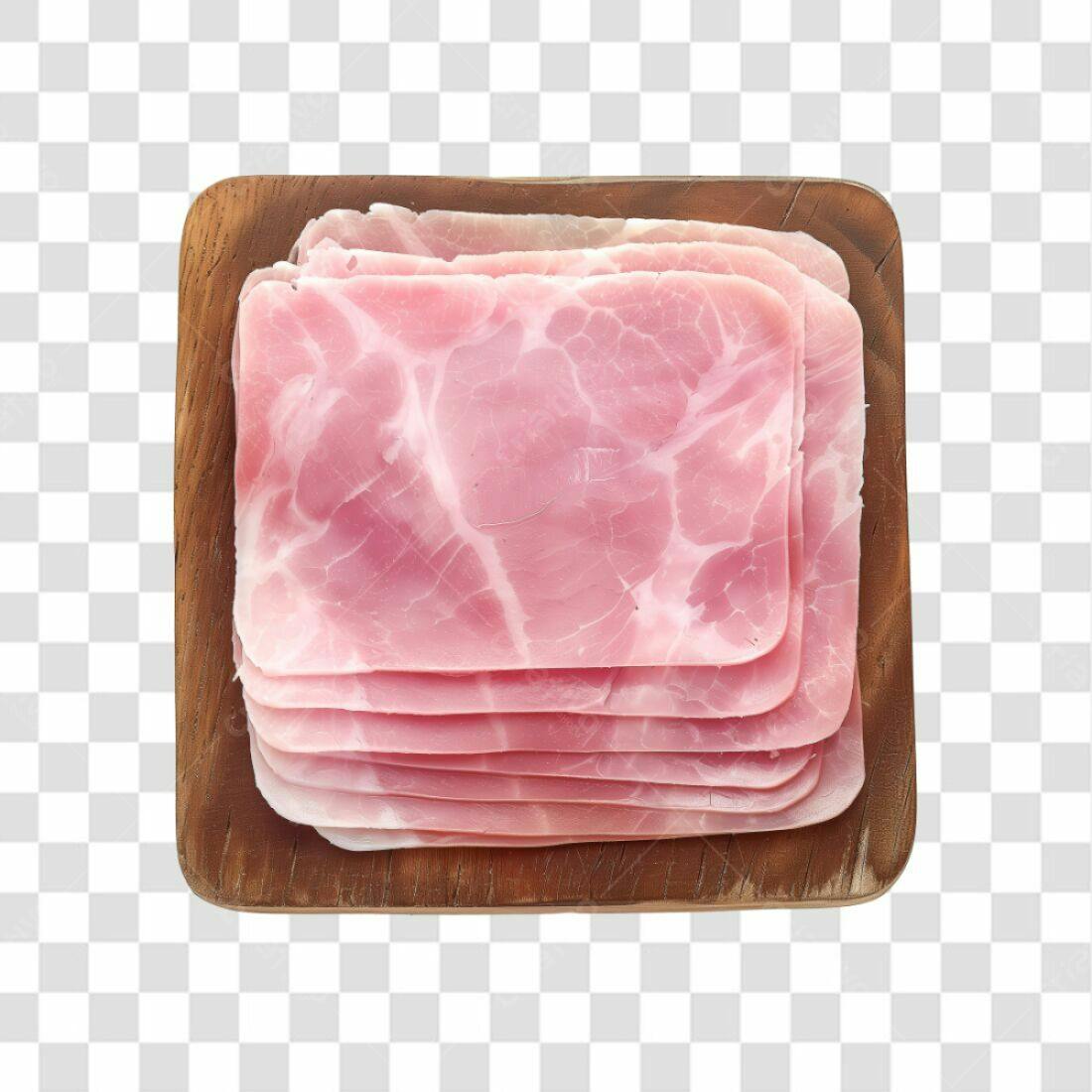 Imagem PNG Presunto fatiado com fundo transparente