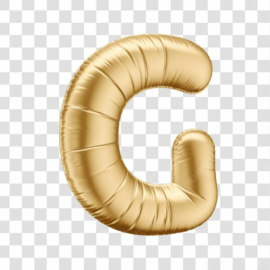 Icone Letra G Dourada PNG com fundo transparente