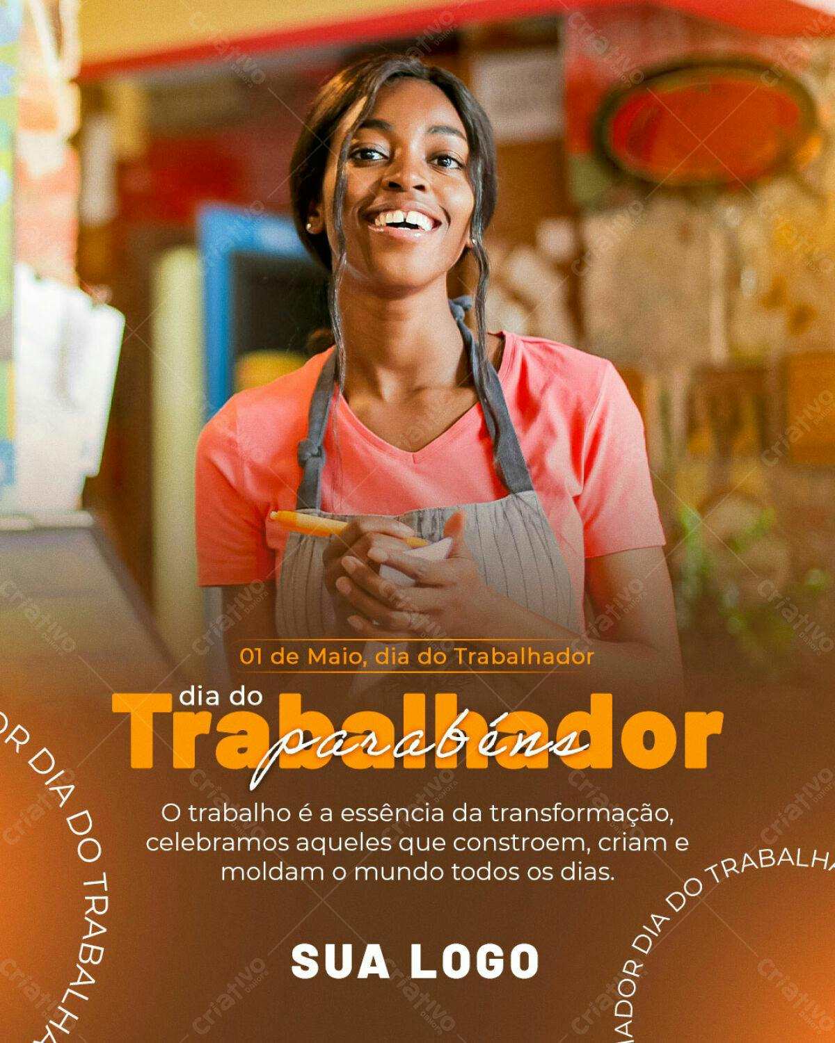 Flyer Dia do Trabalhador PSD Editável