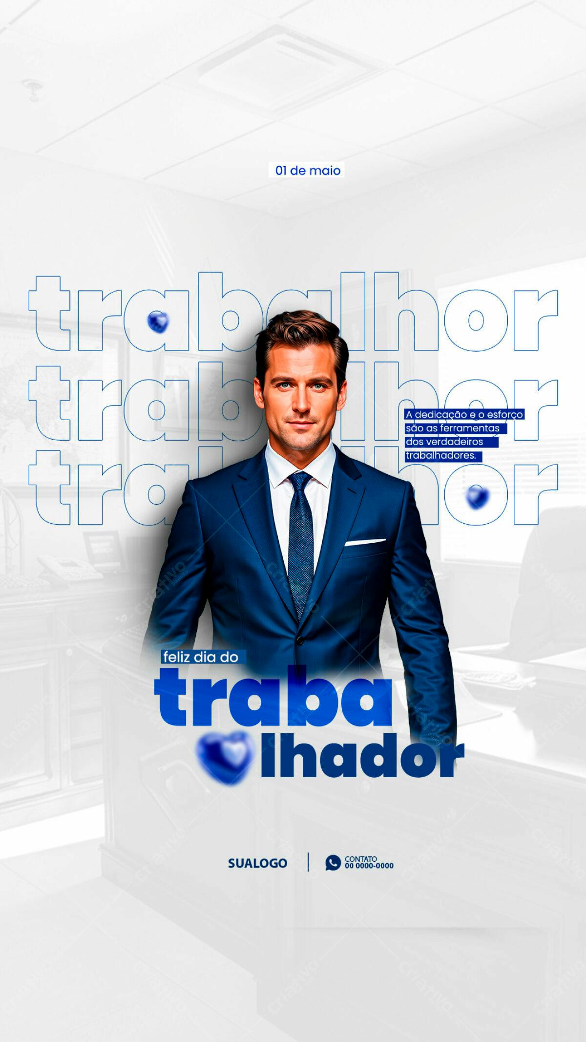 Postagem Dia do Trabalho PSD Editável