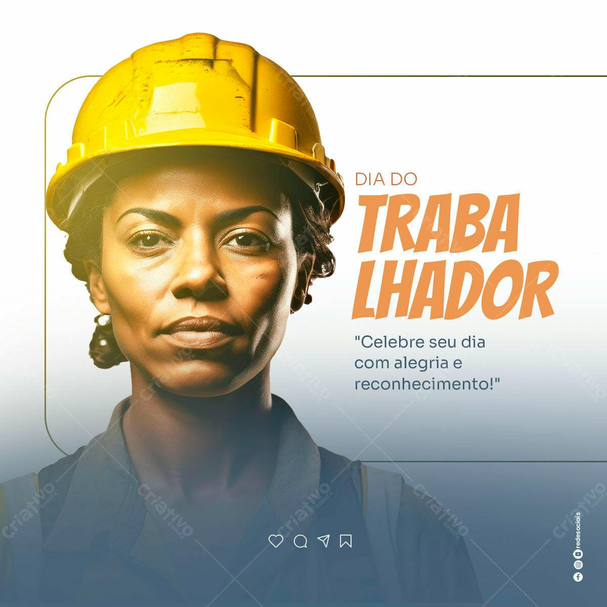 Postagem Dia do Trabalhador PSD Editável