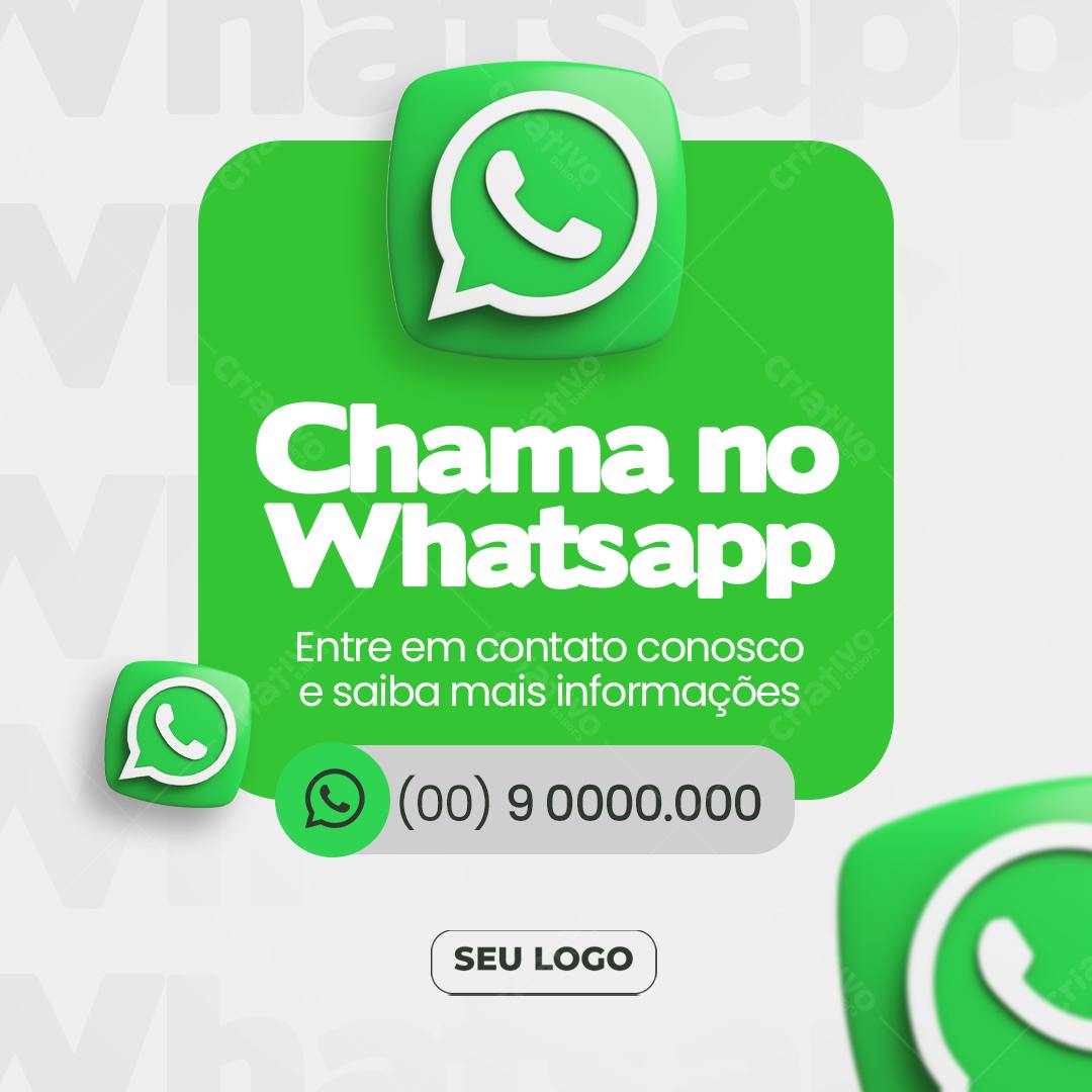 Banner WhatsApp PSD Editável