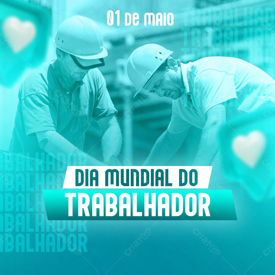 Postagem Dia do Trabalhador PSD Editável