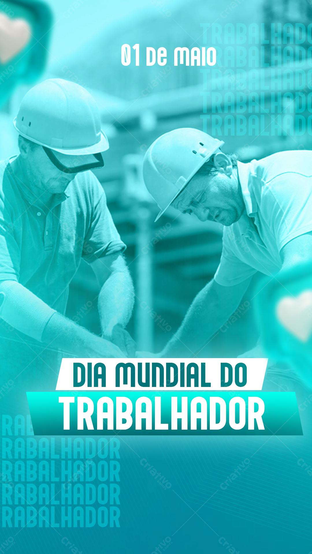 Flyer Dia do Trabalhador PSD Editável