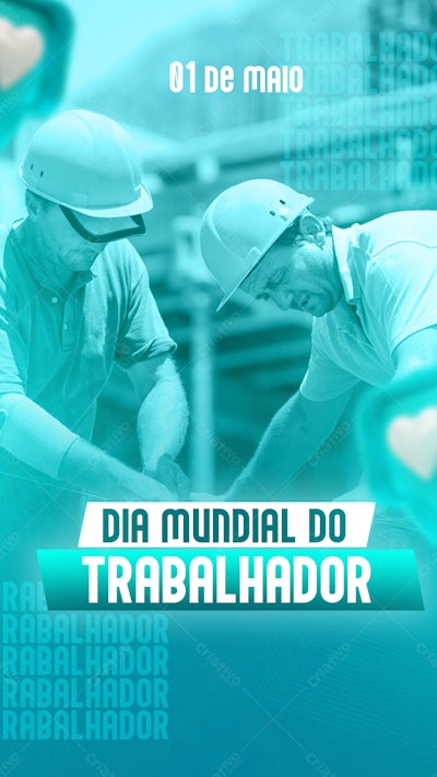 Flyer Dia do Trabalhador PSD Editável