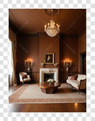 Interior de casa elegante em alta qualidade