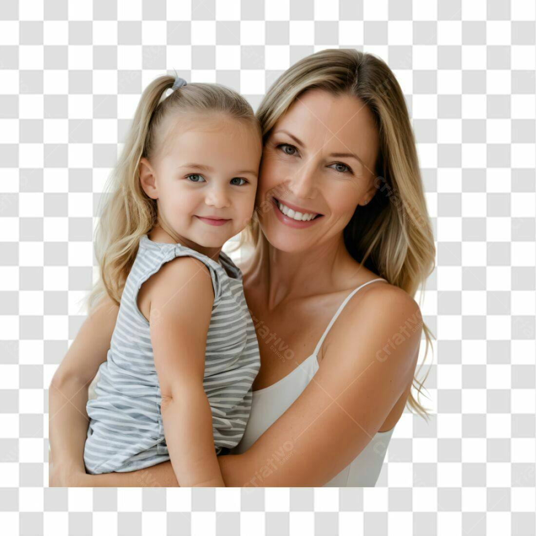 Imagem Mãe e Filha Dia das Mães PNG com fundo transparente