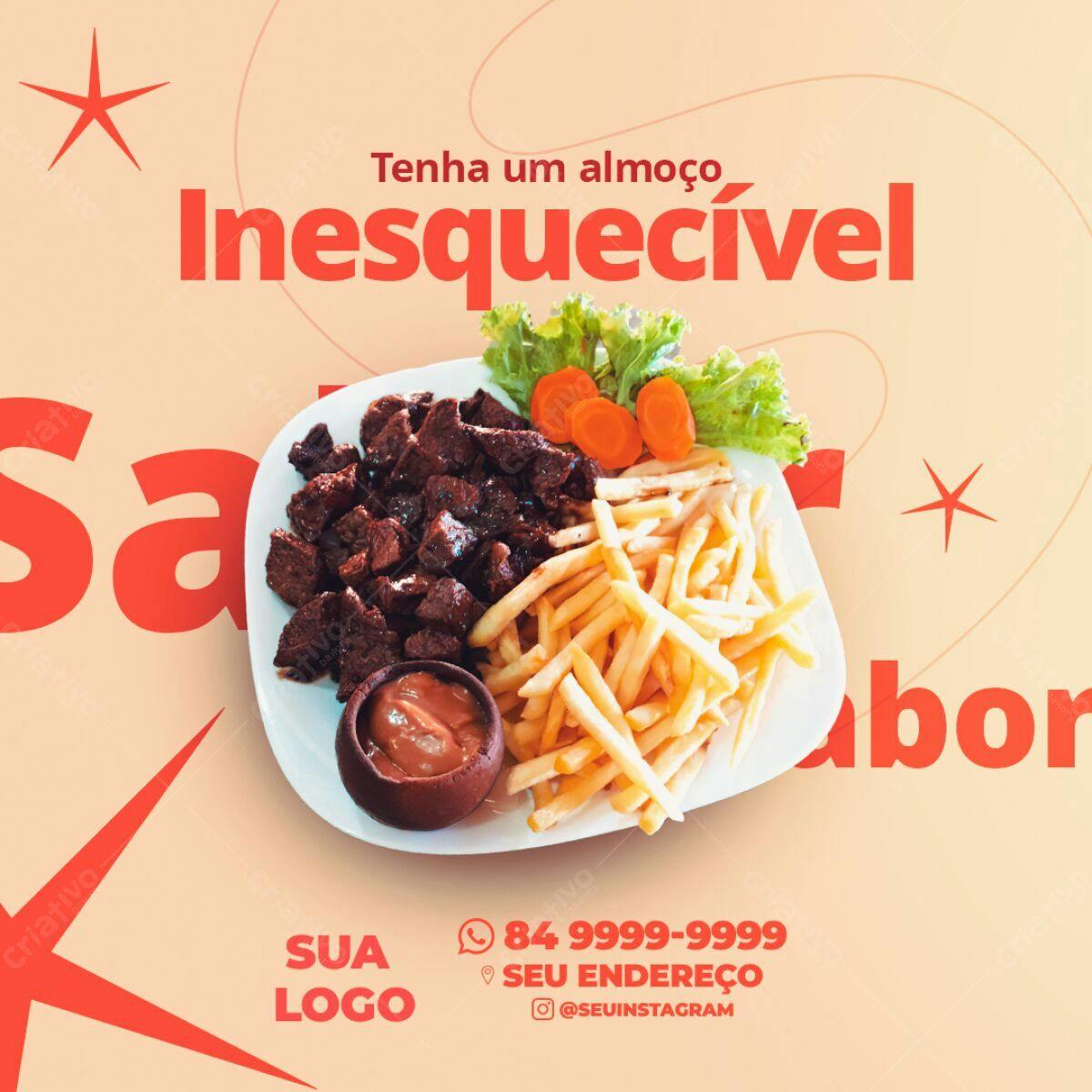 PSD para Cardápio de Restaurante PSD Editável
