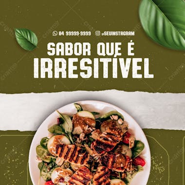 Social midia delivery restaurante feed