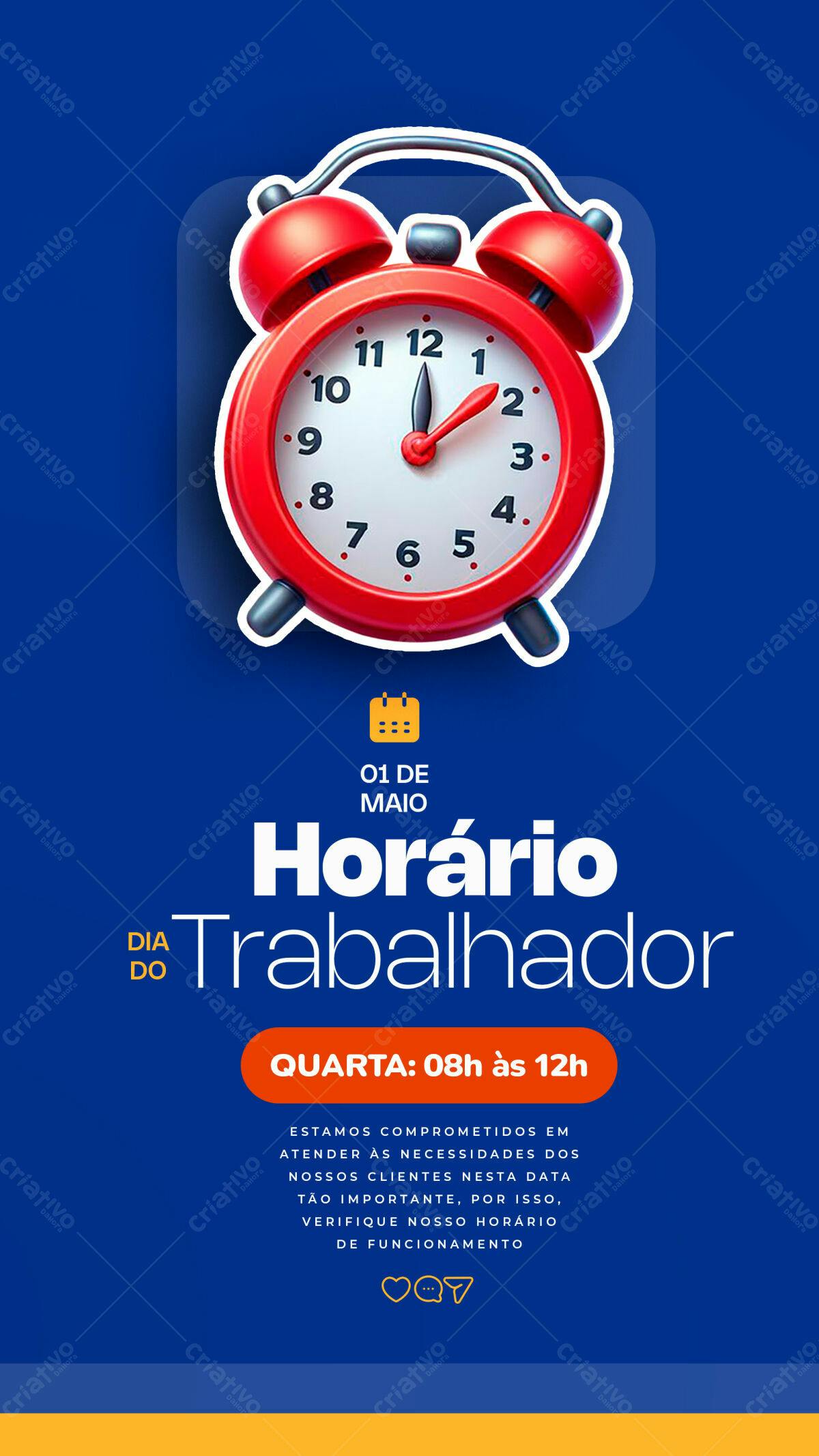 Flyer Dia do Trabalhador PSD Editável