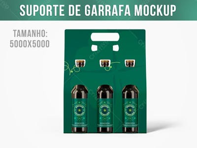 Suporte De Garrafa Mockup 