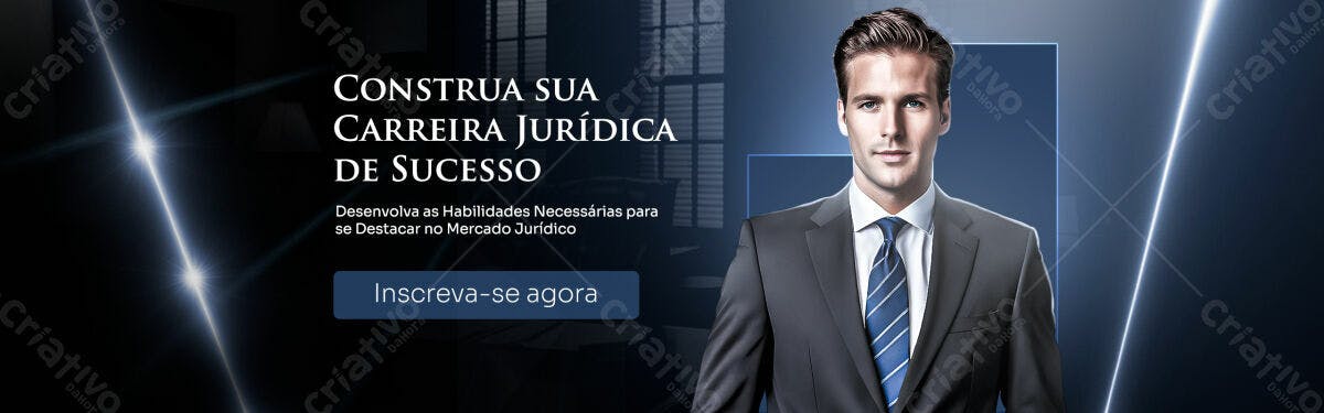 Banner Carreira Jurídica de Sucesso PSD Editável