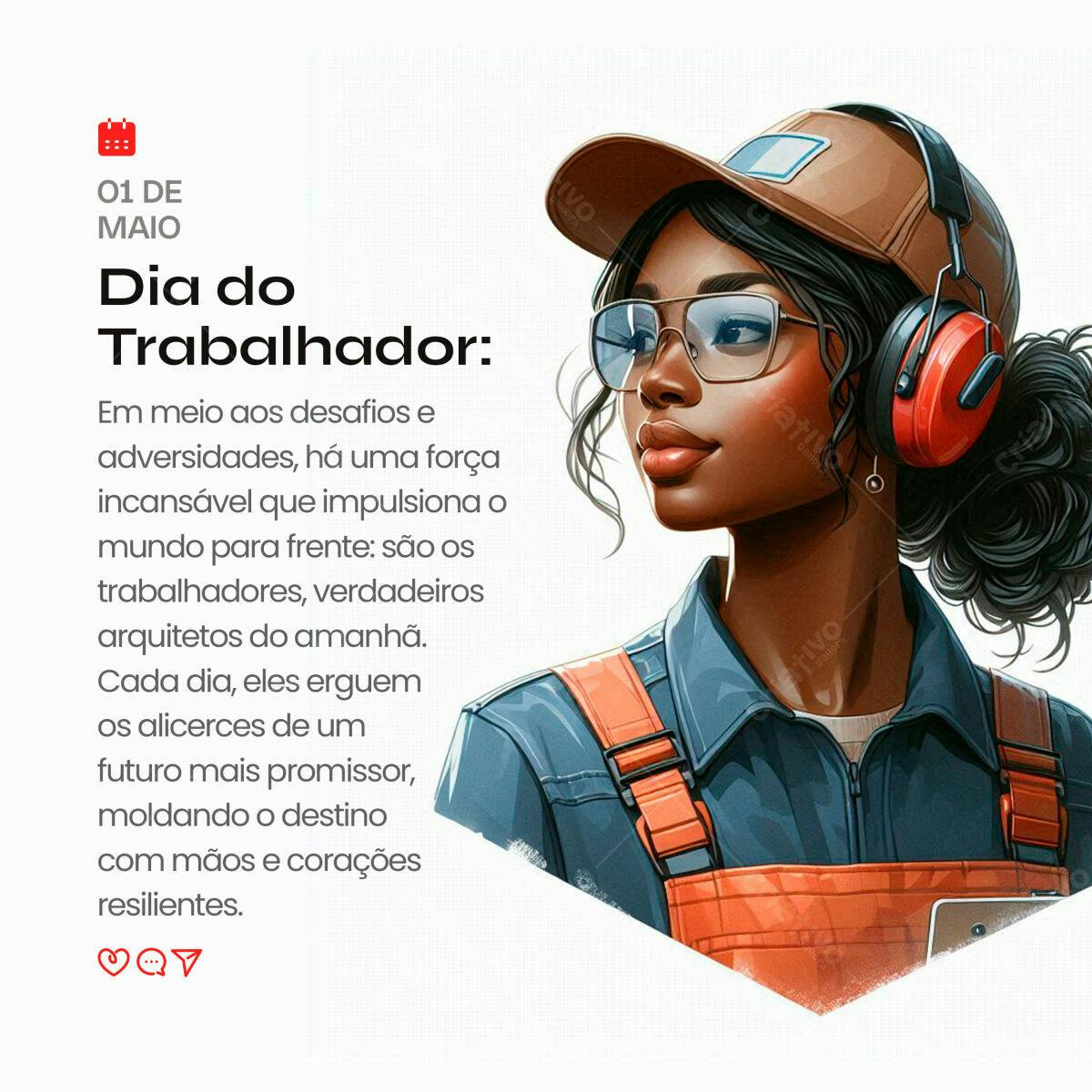 PSD para Dia do Trabalhador Editável