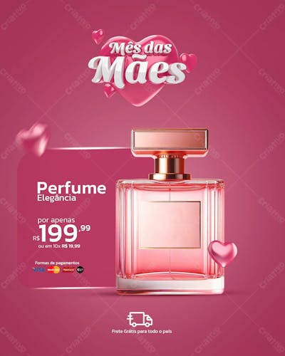 Dia Das Mães Perfume Psd