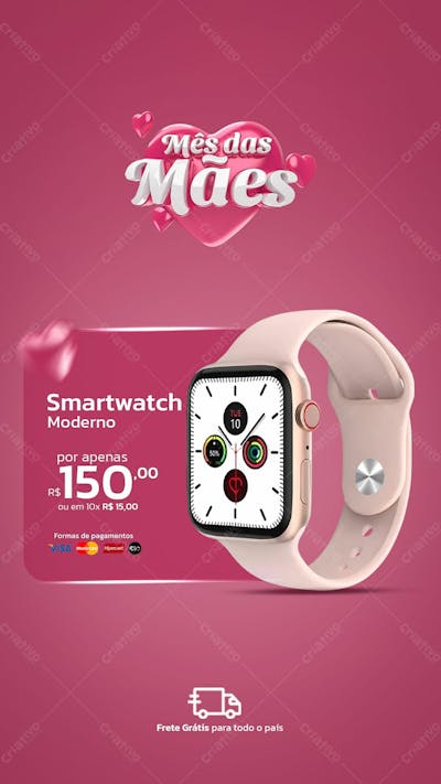 Dia Das Mães Smartwatch Story