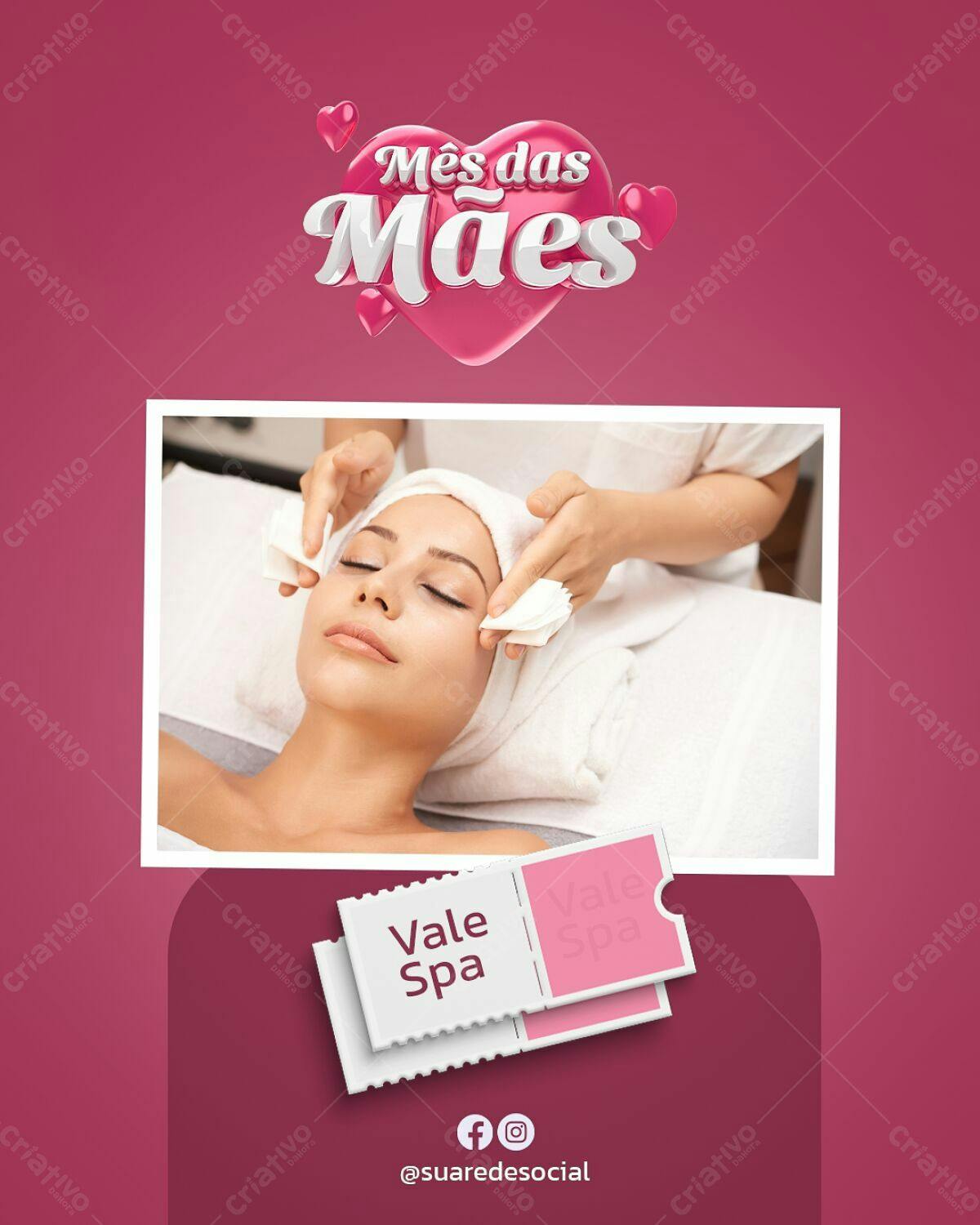 Post para o Dia das Mães PSD Editável