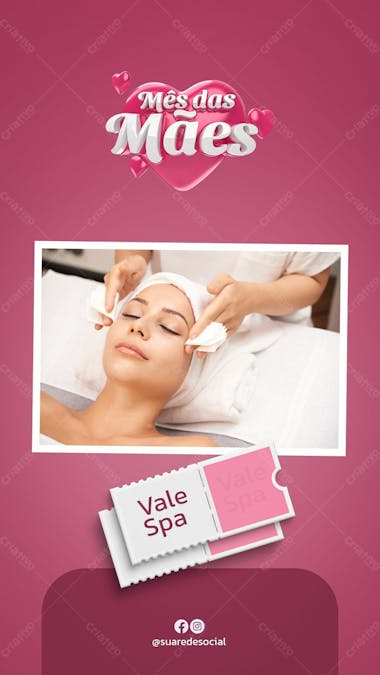 Dia das mães vale spa story