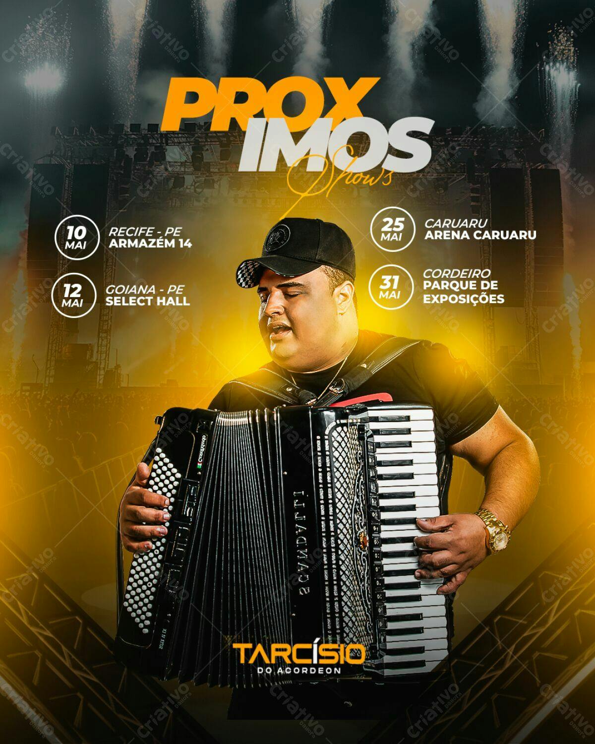 Flyer Tarcísio do Acordeon PSD Editável