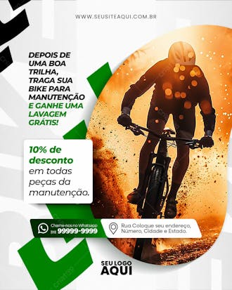 Feed vert bicicletaria social media bike